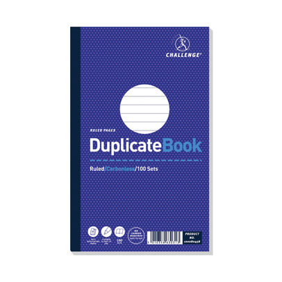 Challenge Carbonless Duplicate Ruled Book 100 Slips (Pack of 5)