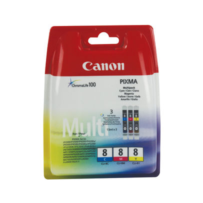 Canon CLI-8 Colour Ink Multipack - 0621B029