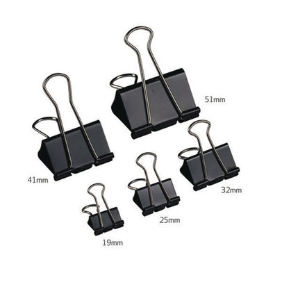 Foldback Clip 51mm Black Pack of 10 9285004
