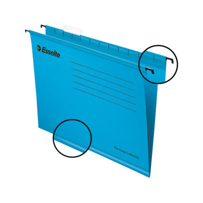 Esselte Classic A4 Blue Suspension File (Pack of 25)