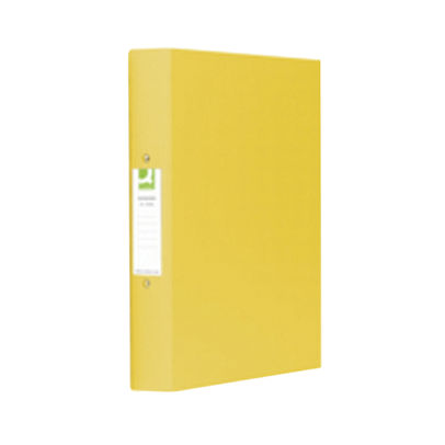 Q-Connect 25mm 2 Ring Binder Polypropylene A4 Yellow (Pack of 10)
