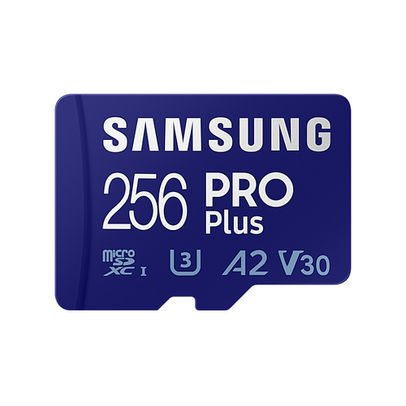 Samsung PRO Plus Memory Card MicroSDXC UHS-I Class 10 256GB Blue