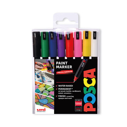 Posca uni Posca PC-1MR Permanent Paintmarker (Pack of 8)