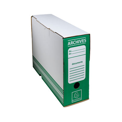 Exacompta Archive Box 80mm Green (Pack of 50)