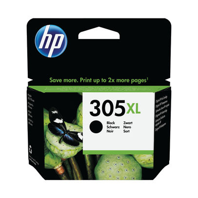 HP 305XL Ink Cartridge High Yield Black - 3YM62AE