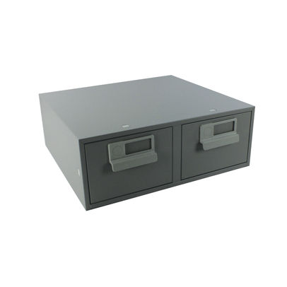 Bisley 6 x 4 Inches Double Grey Card Index Cabinet