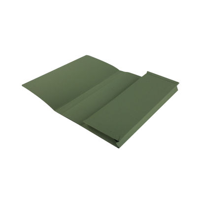 Guildhall Foolscap Full Flap Green Pocket Wallets 315gsm (Pack of 50)