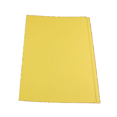 Guildhall Yellow Foolscap Square Cut Folders 315gsm (Pack of 100)