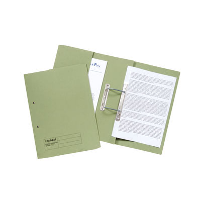 Guildhall Green 315gsm Transfer Spiral Pocket Files (Pack of 25)