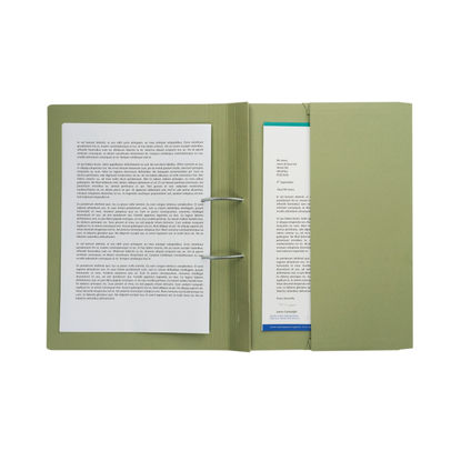 Green Foolscap 285gsm Pocket Spiral Files (Pack of 25)