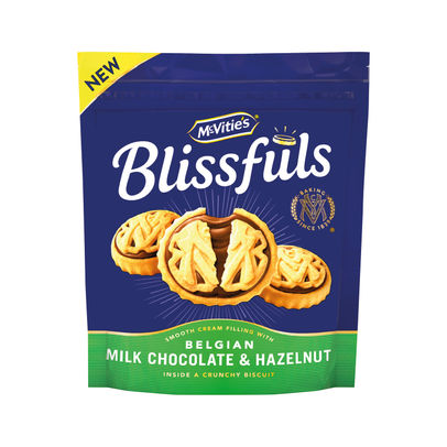 McVities Blissfuls Milk Chocolate and Hazelnut Biscuits 172g