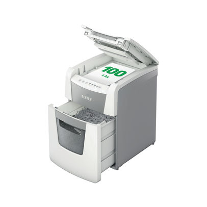 Leitz IQ Autofeed Small Office 100 P4 Cross Cut Paper Shredder