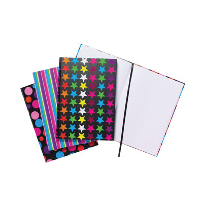 A4 Fashion Assorted Casebound Notebooks (Pack of 5)