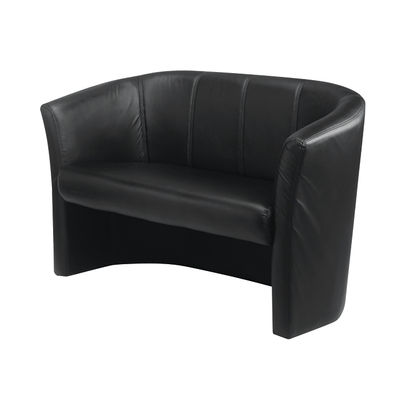 Avior Black 2 Seat Vinyl Tub Chair