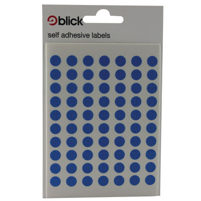 Blick 8mm Blue Coloured Labels (Pack of 9800)