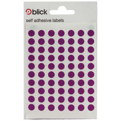 Blick Purple 8mm Round Labels (Pack of 9800)