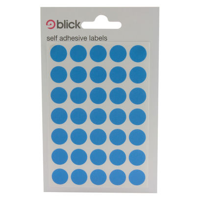 Blick Blue 13mm Round Labels (Pack of 2800)