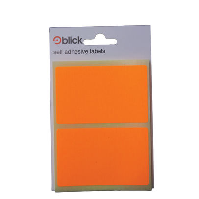 Blick Orange 50x80mm Self Adhesive Labels (Pack of 160)