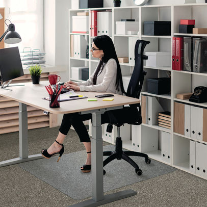 Floortex Ultimat® Polycarbonate 1190 x 890mm Rectangular Carpet Chair Mat