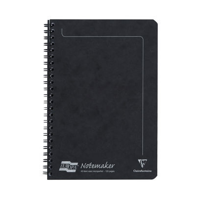 Clairefontaine Europa A5 Black Notemakers Notebook (Pack of 10)