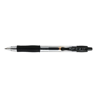 Pilot G-2 Black Gel Rollerball Pen (Pack of 12)