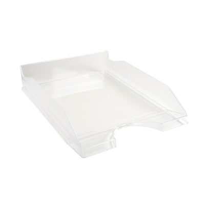 Exacompta Ecotray Letter Tray Office Clear (Pack of 10)