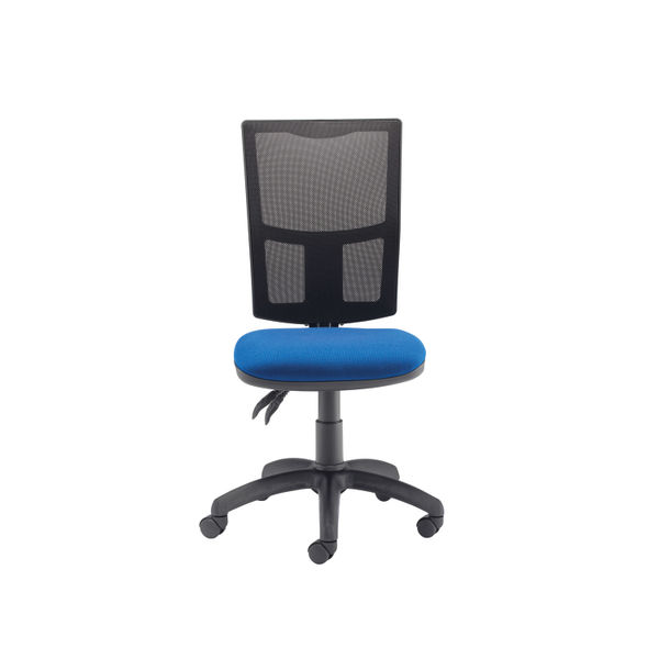 Jemini Medway High Back Operators Chair 640x640x1010-1175mm Mesh Back Blue KF74197