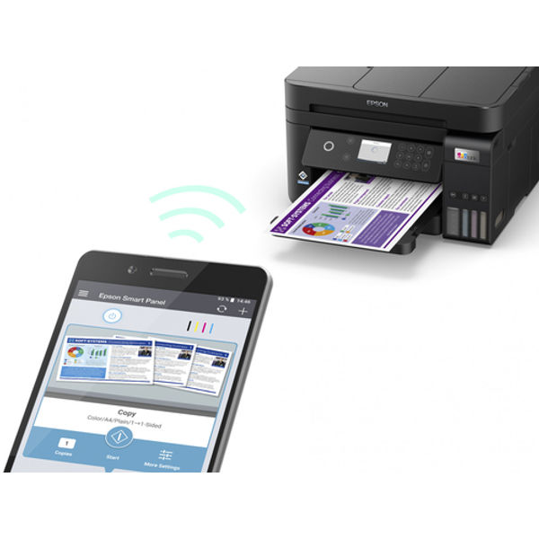 Epson EcoTank ET-3850 A4 3-in-1 Wireless Colour Inkjet Printer C11CJ61401