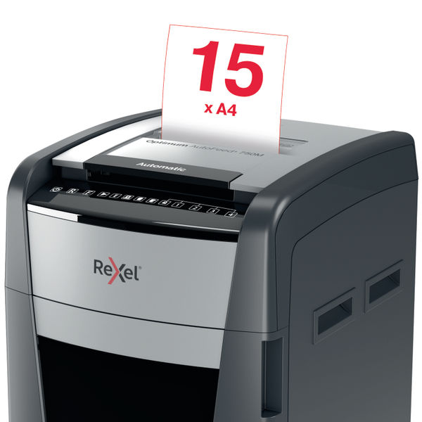 Rexel Optimum AutoFeed+ 750M Micro-Cut P-5 Shredder 2020750M