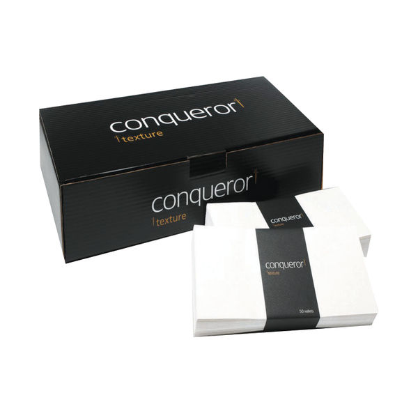 Conqueror Laid DL Brilliant White Envelopes [500 Pack] CQR22754