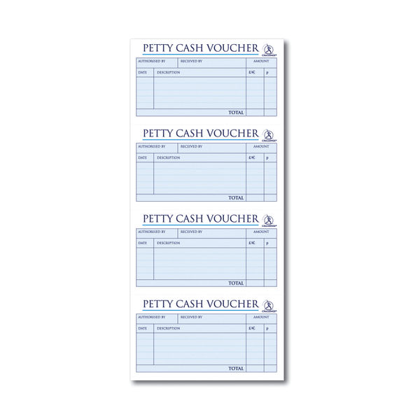 Challenge Petty Cash Book 200 Duplicate Slips 280x141mm 100080052