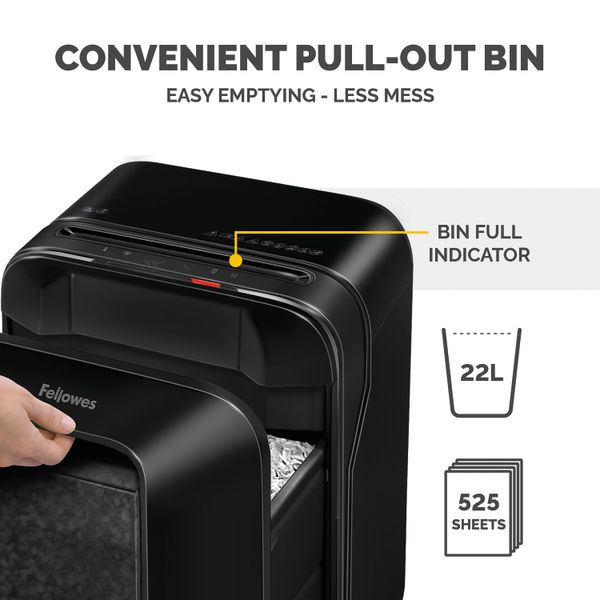 Fellowes Powershred LX201 Micro-Cut Shredder Black 5160001