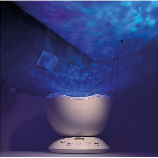 Ocean Wave Projector Lamp White SOWPM
