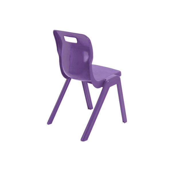 Titan One Piece Classroom Chair 482x510x829mm Purple KF78529