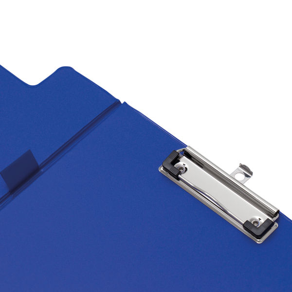 Q-Connect PVC Foldover Clipboard Foolscap Blue KF01301