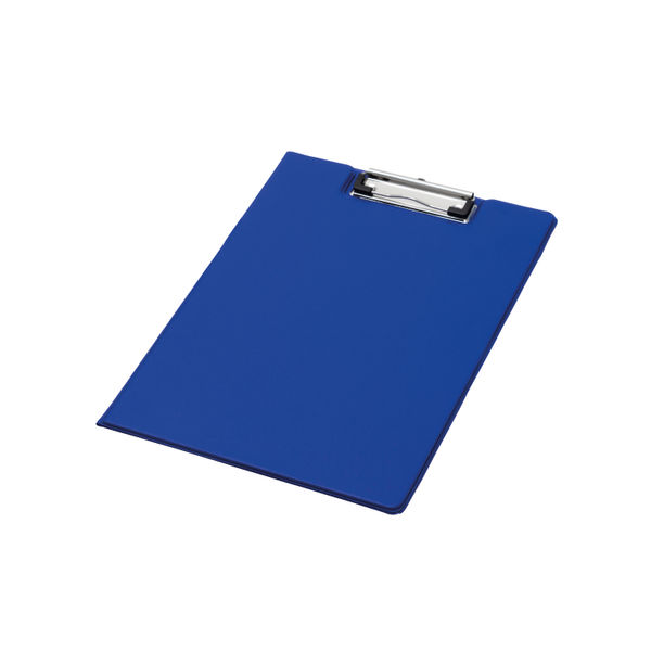 Q-Connect PVC Foldover Clipboard Foolscap Blue KF01301