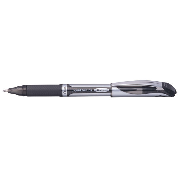 Pentel EnerGel Xm Rollerball Pen Medium Black (Pack of 12) BL57-A