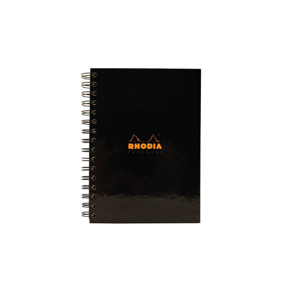 Rhodia Black A5 Wirebound Business Book (Pack of 3) 119233C