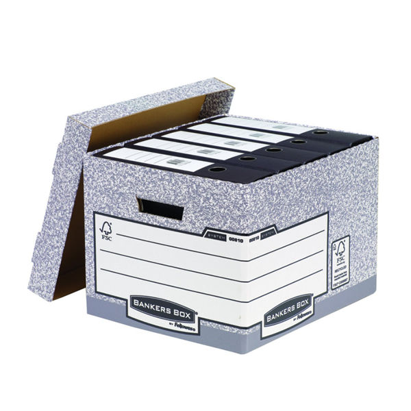 Bankers Box Grey Standard Storage Boxes (Pack of 10) 00810FF