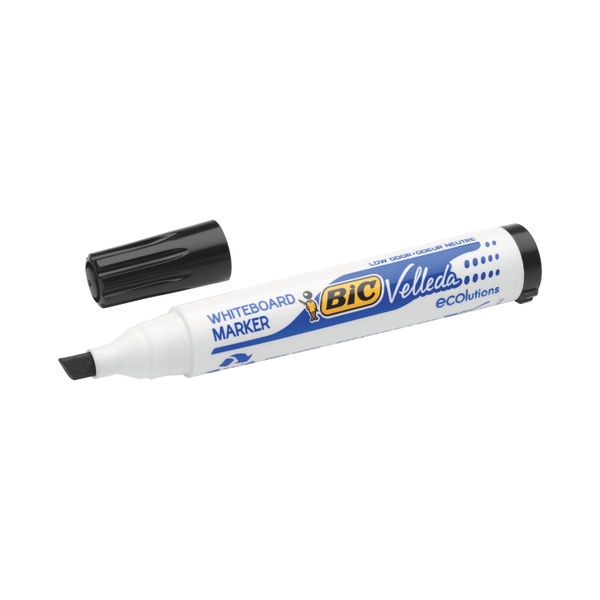 Bic Velleda 1751 Drywipe Marker Black (Pack of 12) 904946