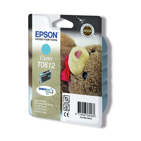 Epson T0612 Cyan Ink Cartridge - C13T06124010