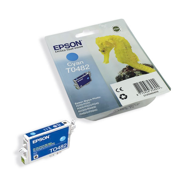 Epson T0482 Ink Cartridge Seahorse Cyan C13T04824010