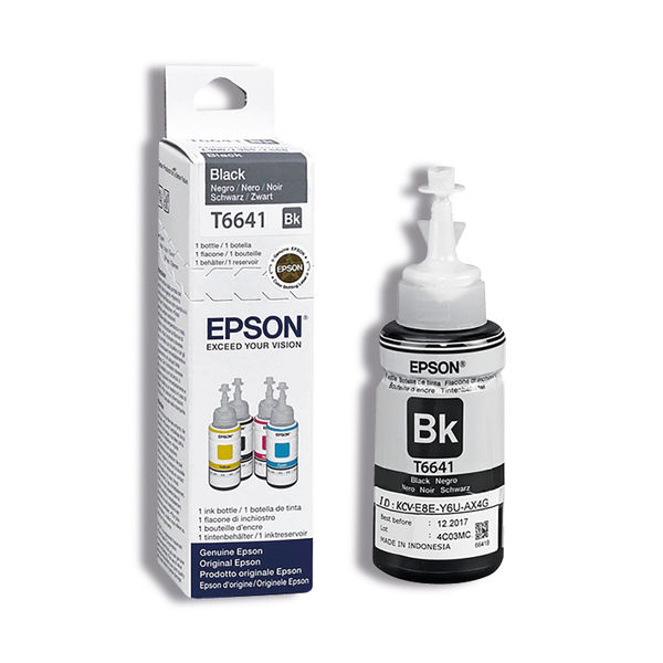 Epson 664 Ink Bottle Ecotank 70ml Black C13t664140 3532