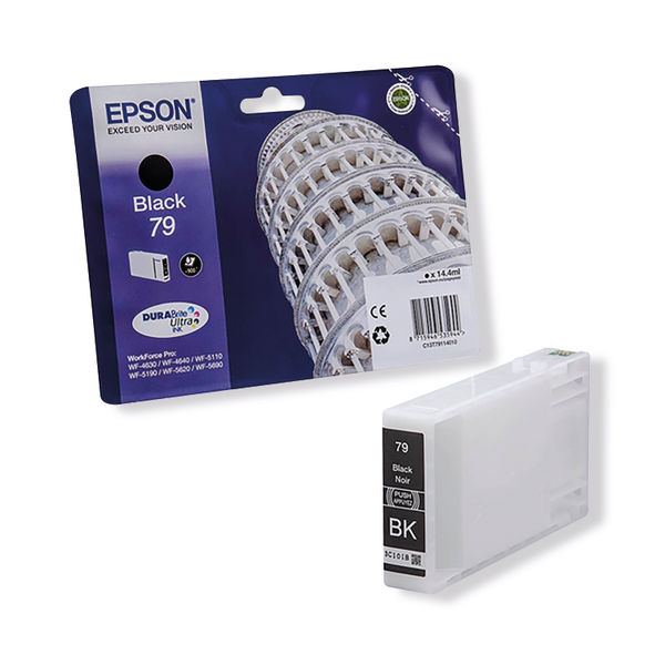 Epson 79 Ink Cartridge DURABrite Ultra Tower of Pisa Black C13T79114010