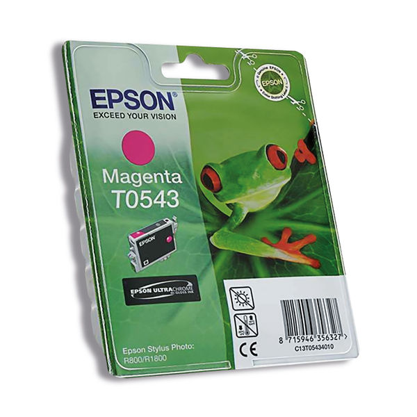 Epson T0543 Ink Cartridge Ultra Chrome Hi-Gloss Frog Magenta C13T05434010