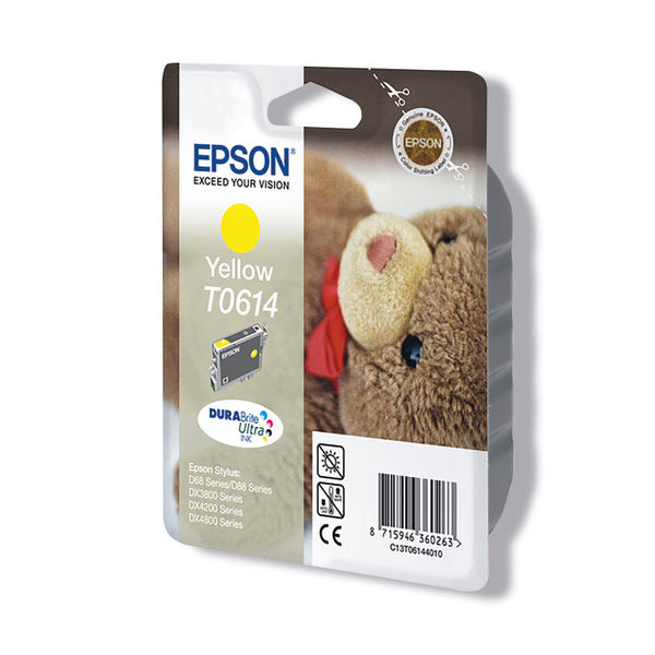 Epson T0614 Ink DURABrite Ultra Teddy Bear Yellow C13T06144010