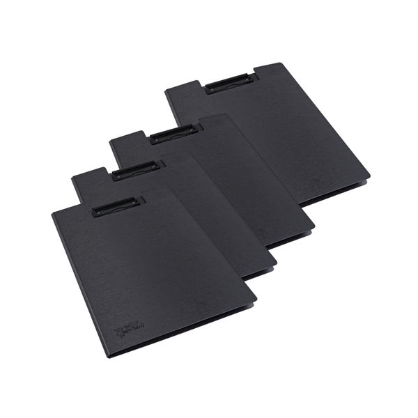 Rapesco Germ-Savvy Antibacterial Clipboard A4 Black (Pack of 4) 1641