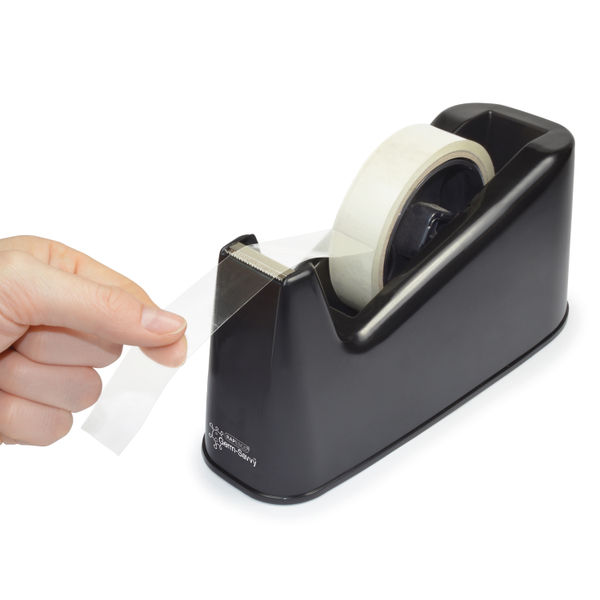 Rapesco Germ-Savvy 500 Tape Dispenser Heavy Duty Black RPTD500B