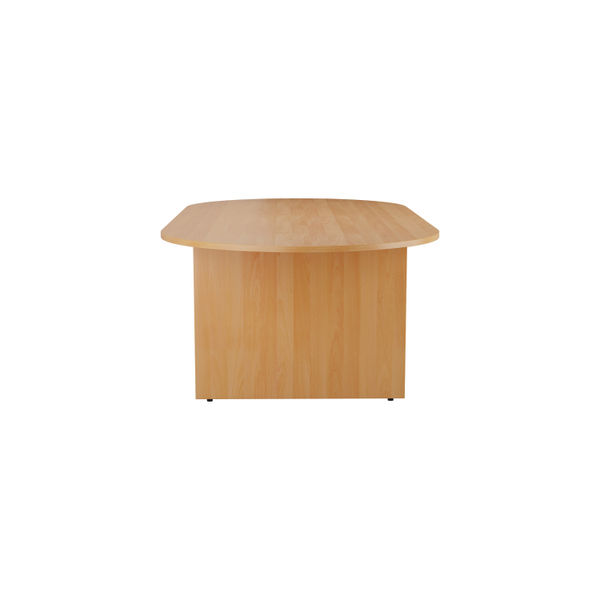 Jemini D-End Meeting Table 2400x1000x730mm Beech KF816708