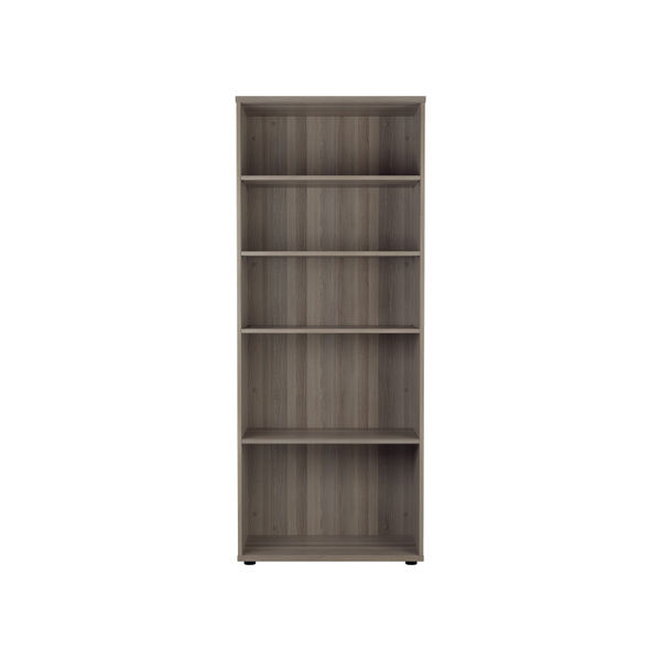 Jemini Wooden Bookcase 800x450x2000mm Grey Oak KF811169